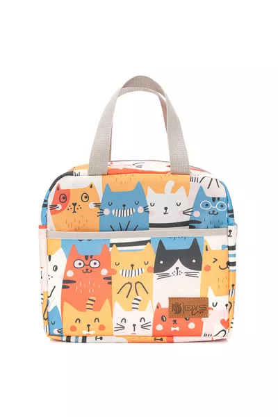 حقيبة طعام بسعة 8 لتر لنقل الطعام، حقيبة غذائية حرارية للحفاظ على الحرارة أو البرودة، حقيبة لنقل الحساء أو الطعام