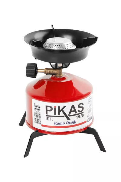 موقد كامب محمول قائم مقاوم للانقلاب من إيكسا، مع سجادة إبريق شاي هدية