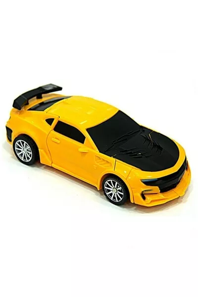 Macchina Giocattolo che si Trasforma in Robot Transformers Bumblebee Giocattolo Robot Macchina Pull Back???????