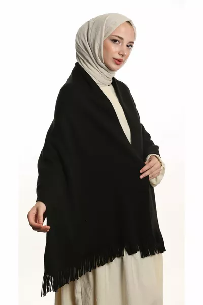 شال كتف مزدوج الجوانب بسيط للشتاء