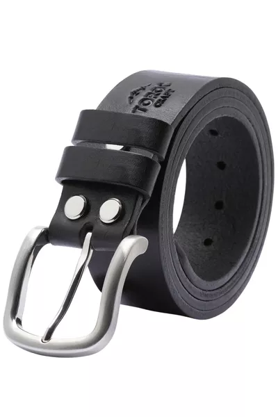 Premium % Genuine Vegetable-Tanned Durable Leather Belt, Cast Buckle, Fully Handmade, Won't Break or Crack