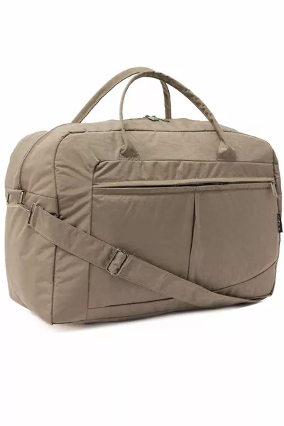 KAFF Krinkıl Kumaş Büyük Boy Kahve Omuz Uzun Askılı & El Askılı Unisex Spor &Fitness&Seyahat Çantası