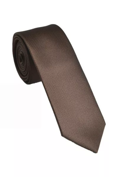 Men's Brown Tie, Pocket Square, and Lapel Flower Set