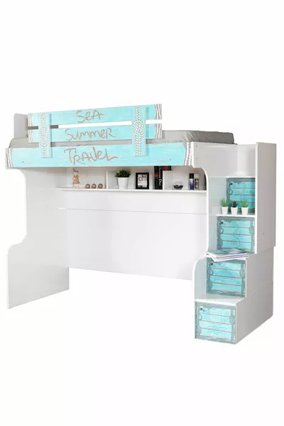 Кровать-чердак, летняя кровать-чердак, шкаф