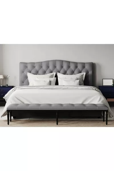 Tête de lit / Sommier « ultra luxe Modèles en différentes couleurs et tailles » gris