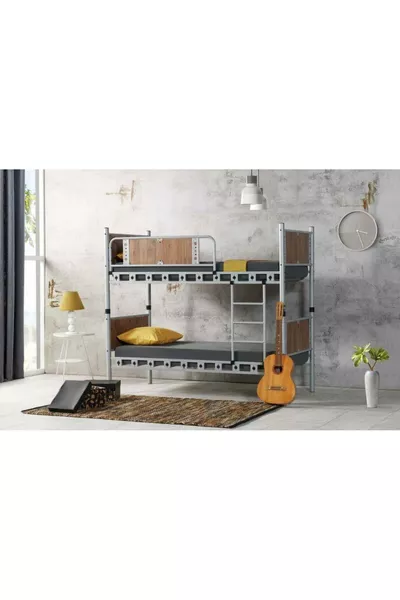 Elegante Stapelbed Walnoot