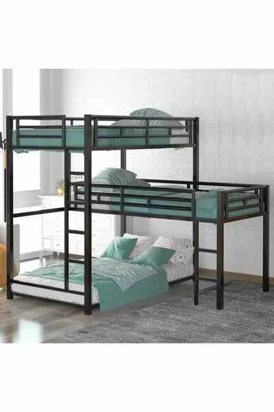 Tasarım Üç Kişilik Modern Tasarım Ranza