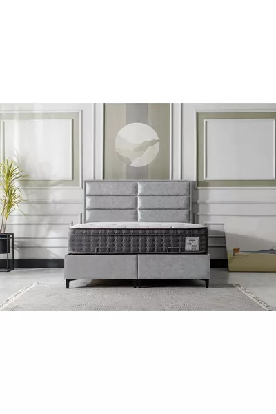 Diana Double Bed Headboard Gray cm