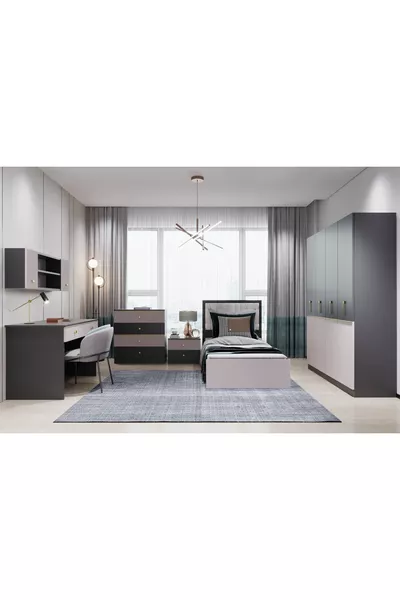 MILAS YOUTH BEDROOM SET, 4 DOOR