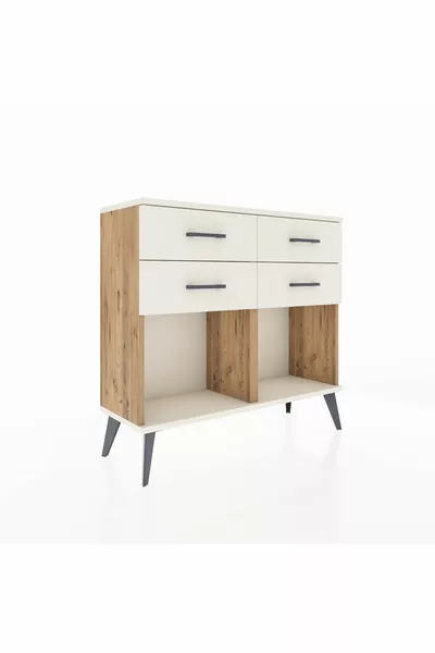 خزانة أرجيس ب٤ أدراج من خشب الصنوبر وحجر الآيا