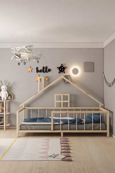 Barney Çam Montessori Bed met Deur