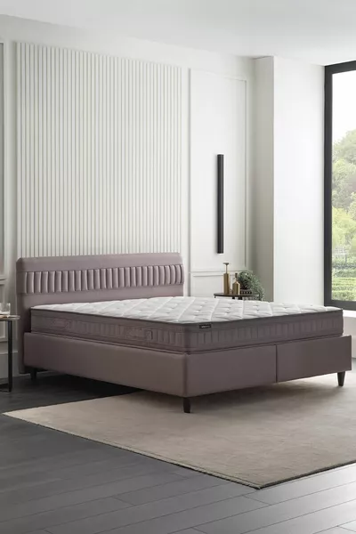 Sleep Balance Pro Yatak, Somni Baza, Nano Başlık 3'lü Set - Kahverengi