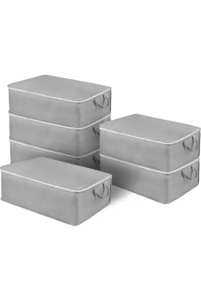 6 قطع حقيبة تخزين متعددة الأغراض كبيرة الحجم تحت سرير × × سم