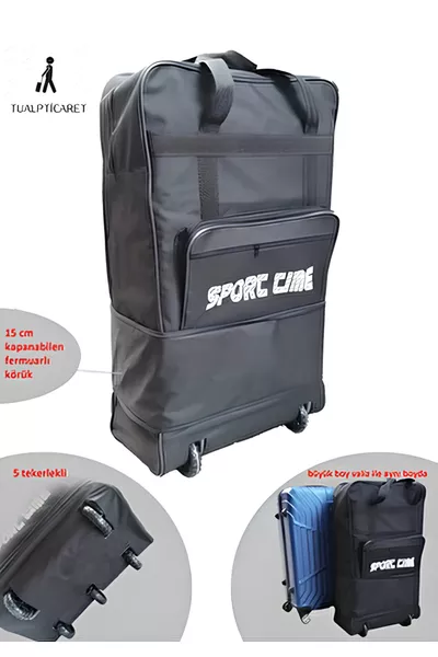 Genişleyebilir Seyahat Çantası Çeyiz 5 Tekerlekli Bez Büyük Boy Valiz Körüklü cm