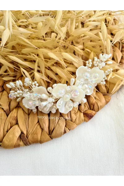 Peigne de mariée fait main, barrette de mariée, accessoire de coiffure pour mariage, fiançailles, henné et mariage, pince pour chignon