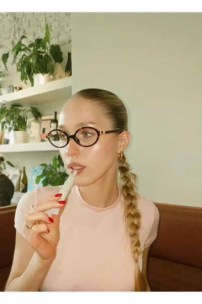 Овални Леопардови Сини Слънчеви Очила