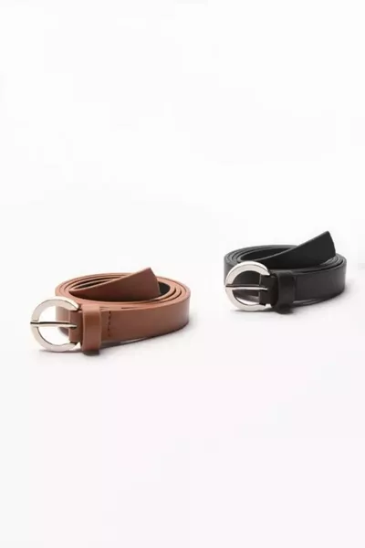 2cm Tongue 2-Piece Belt Set