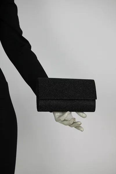 Black Sequin Gilt Woman's Evening Clutch Bag