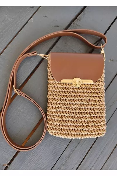 Handgebreide Telefoontas