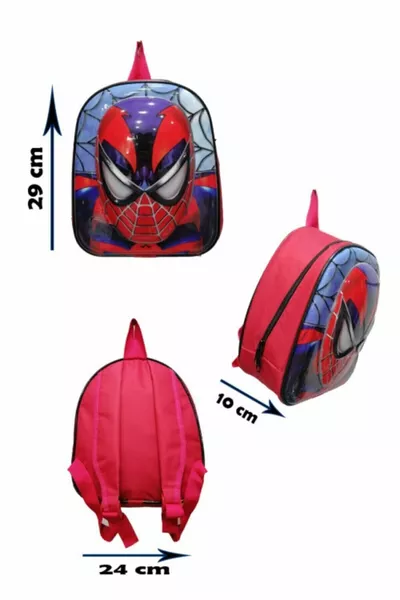 5D Embossed Preschool Kindergarten and Daily Use Bag Spider-Man Backpack