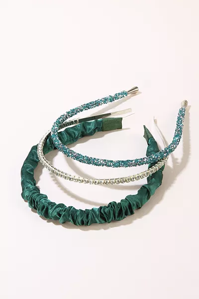 Satin Pearl and Stone Crown Set