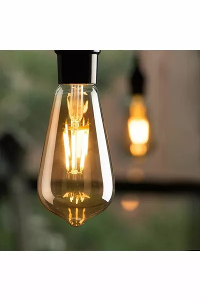 Rustic LED Yellow Bulb 