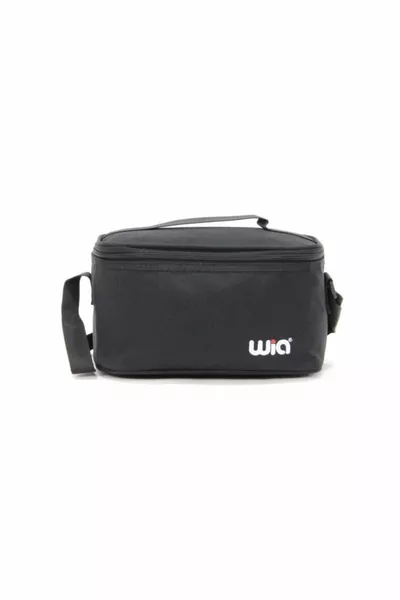 Unisex Black Lunch Bag with Thermos