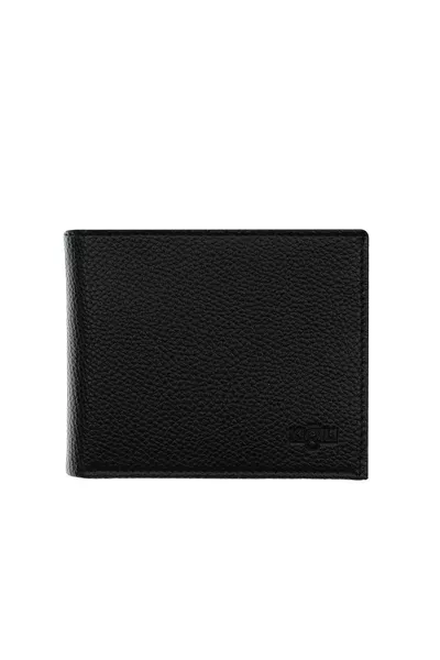 Простой мужской кошелек с отделением для карт и денег, черный