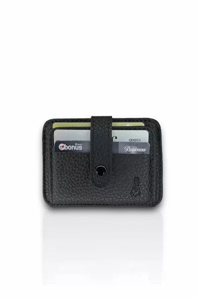 Мъжки портфейл и картодържател от местна и веган кожа - с 6 отделения за карти, отделение за лична карта и джоб за банкноти