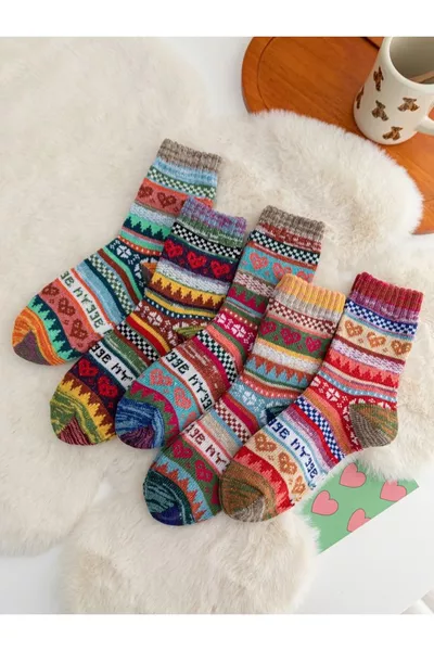 5-Pair Winter Thick Unisex Ankle Sock Set
