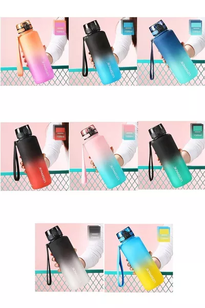 Motivation Water Bottle  Ml Mega Large Size Double Color 8 Different Colors