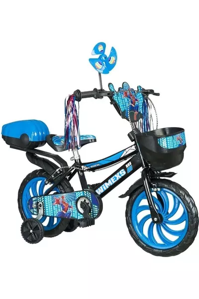 دراجة أطفال ويماكس بفريم أزرق، مناسبة للموسم الجديد للأعمار 3 و4 و5 و6 سنوات