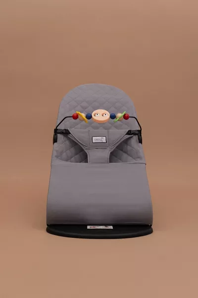 Spielzeug Premium Baumwollbabys Drei-Stufen Leicht Tragbarer Schaukelstuhl - grau