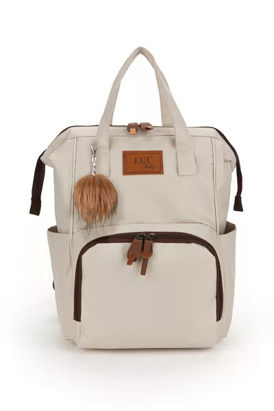 Mutter-Babypflege-Rucksack mit Thermoflaschenhalter und Kinderwagenaufhängung als Geschenk