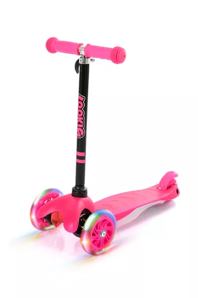 Pink 3-Wheel LED Light Scooter