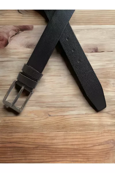 حزام رجالي من جلد طبيعي من طبقة واحدة جلد جاموسي