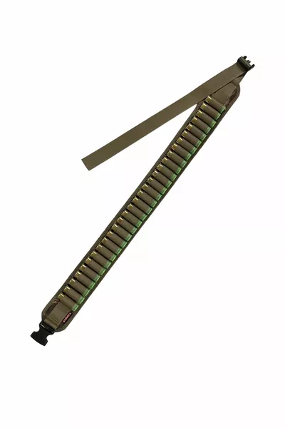 حقيبة ذخيرة مفتوحة بسعة الذخيرة - قماش بنقشة القصب بخطوط بيج - العيار