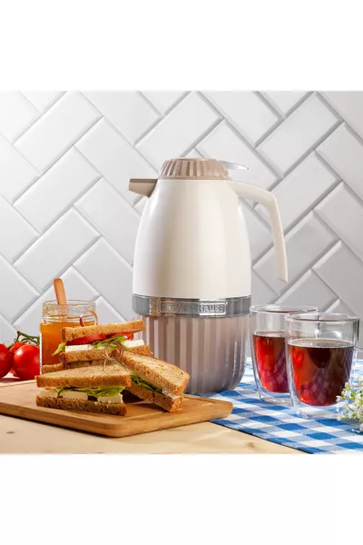 Termos in vetro Hause 2 litri - Beige