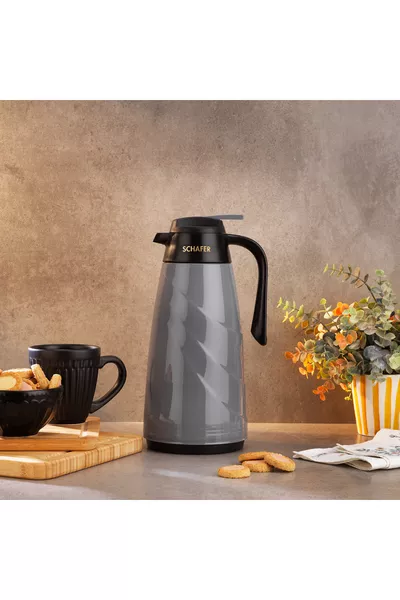 Thermos in vetro Kitchenhouse Mimoza 1,5 L - grigio