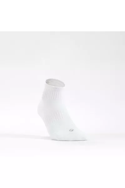 Chaussettes de tennis Artengo - Hauteur moyenne - Unisexe - Lot de 3 paires - Blanc -  Rs