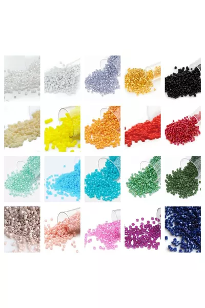 Набор для начинающих Miyuki Beads Delica -0,  разных цветов 