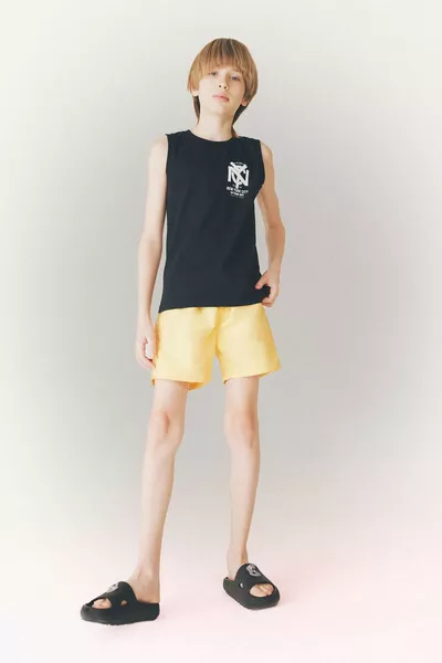 Boys' Bike Neck Printed Tank Top HS