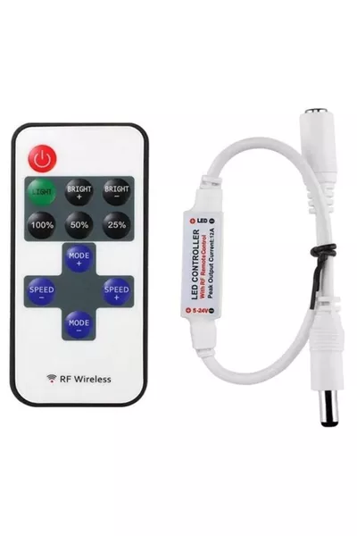 RF Remote Controlled LED Strip Dimmer LED Light Control