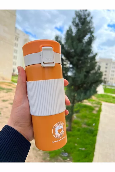 Дигитална термо чаша от неръждаема стомана сензорен екран с индикатор за температура,  мл