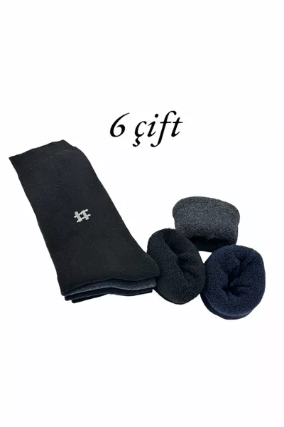 جوارب مناشف رجالية شتوية ماصة للحرارة حرارية 6 أزواج