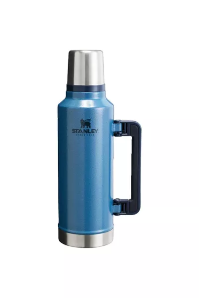 ترمس فولاذي كلاسيكي بسعة 1.9 لتر بفوّازة فراغية - أزرق