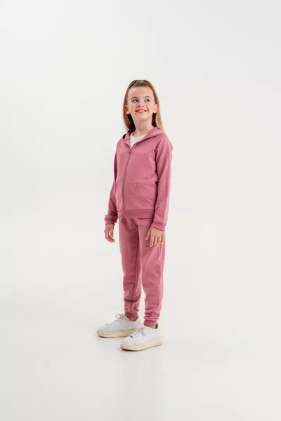 طقم رياضي للبنات بأزرار أو سحاب أساسي