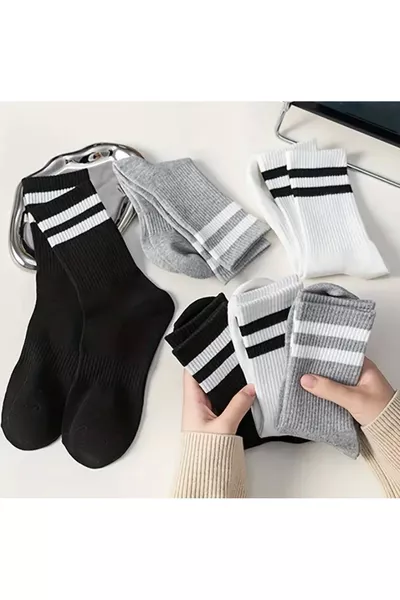 Chaussettes de tennis unisexes, lot de 6 paires