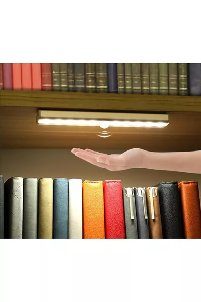 Lampe LED blanche  LED avec capteur de mouvement, rechargeable, pour placard, bureau ou maison