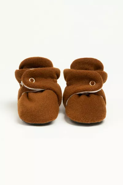 Non-Slip Sole, Breathable Cotton Lined, Adjustable Snap, House Slippers, Baby Booties